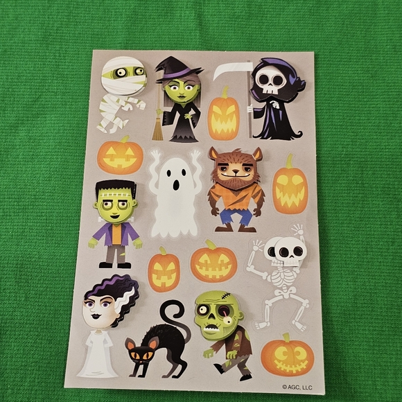 HAL 1:  Halloween Sticker Bundle - 9 Sheets - American Greetings, Sandylion, etc - Picture 6 of 10